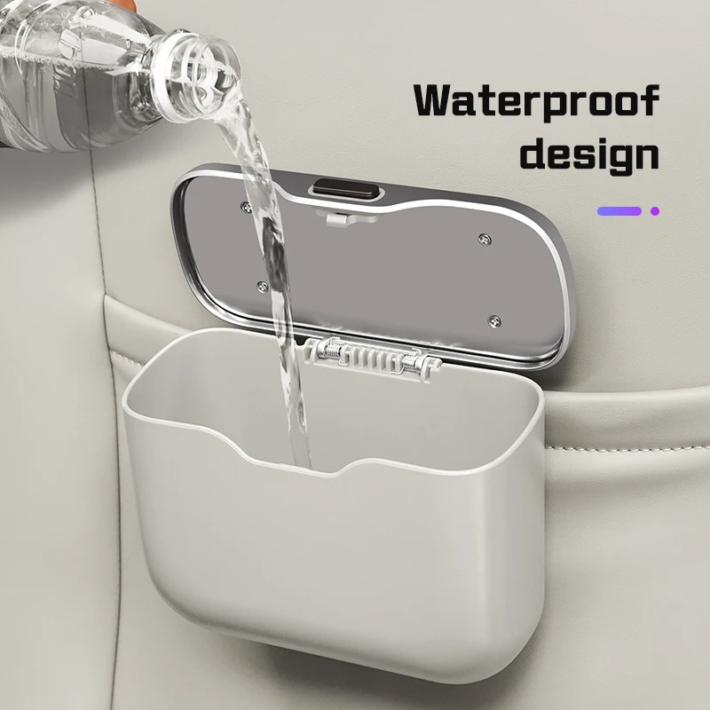 صندوق قمامة للسيارة، محمول، مت - مراجعة Waterproof Car Trash Can With Lid وسعره