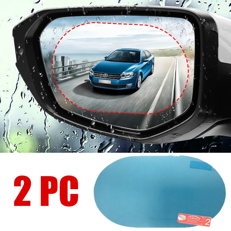 2 قطعة سيارة ملصق غير نافذ للم - مراجعة Anti Glare Car Rearview Mirror Film وسعره