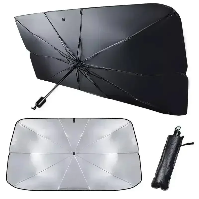 مظلة سيارة متعددة الأغراض قابل - مراجعة Car Sunshade Windshield Umbrella Foldable وسعره