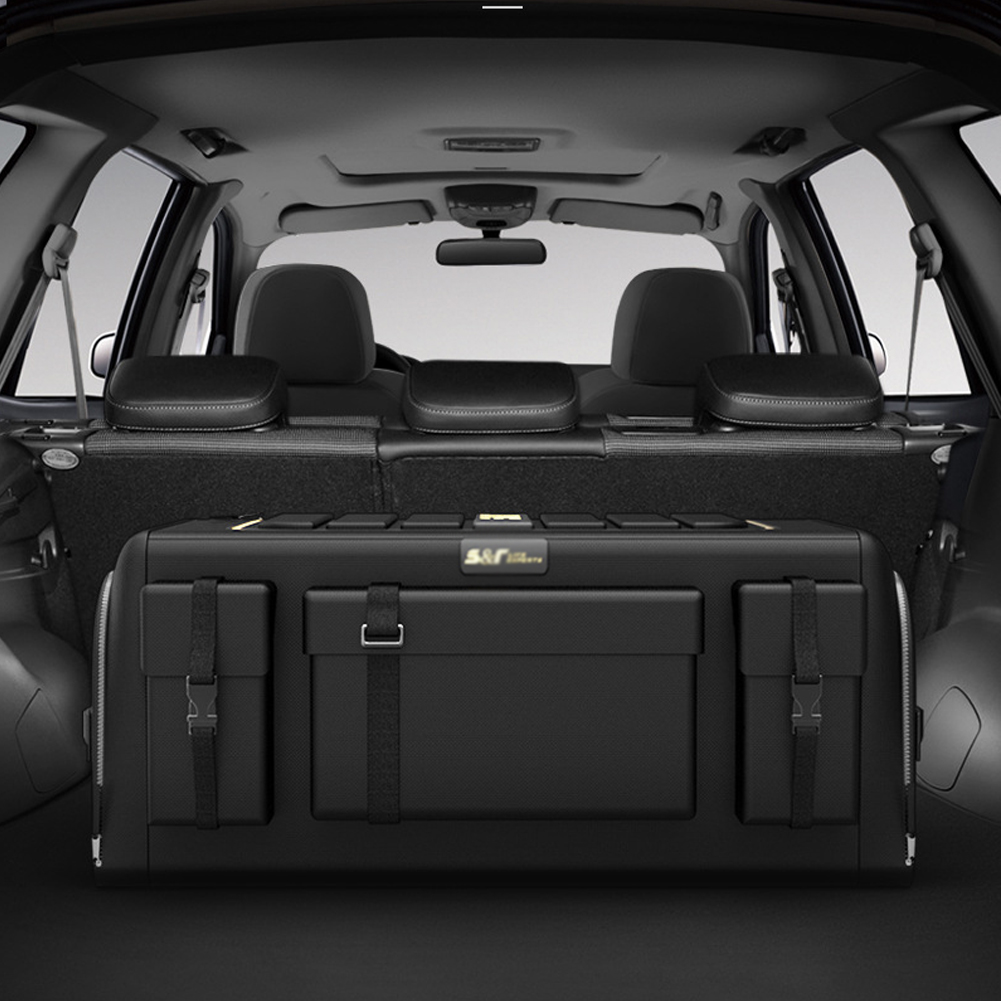 العالمي سيارة جذع المنظم 70L ص - مراجعة Car Trunk Organizer Foldable Storage Box وسعره